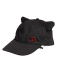 Dolce & Gabbana Black Cotton Logo Patch 6 Panels Baseball Cap