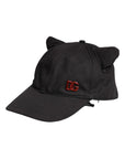 Dolce & Gabbana Black Cotton Logo Patch 6 Panels Baseball Cap