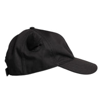 Dolce & Gabbana Black Cotton Logo Patch 6 Panels Baseball Cap