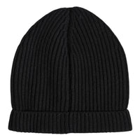 Dolce & Gabbana Black Cashmere Knitted Winter Beanie Hat