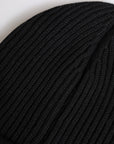 Dolce & Gabbana Black Cashmere Knitted Winter Beanie Hat