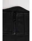 Dolce & Gabbana Black Cotton Waist Tuxedo Belt Cummerbund