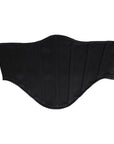 Dolce & Gabbana Black Cotton Waist Tuxedo Belt Cummerbund