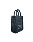 Versace Athena Barocco Mini Top Handle Tote Crossbody Bag Black