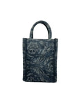 Versace Athena Barocco Mini Top Handle Tote Crossbody Bag Black