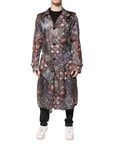 Dolce & Gabbana Multicolor Royal Bee Crown Trench Coat Jacket