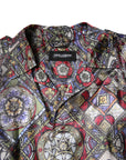 Dolce & Gabbana Multicolor Royal Bee Crown Trench Coat Jacket