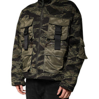 Dolce & Gabbana Multicolor Camouflage Cotton Bomber Jacket