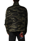 Dolce & Gabbana Multicolor Camouflage Cotton Bomber Jacket