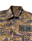 Dolce & Gabbana Brown Leopard Cotton Collared Coat Jacket