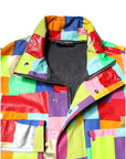 Dolce & Gabbana Multicolor Cotton Full Zip Men Biker Jacket