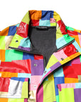 Dolce & Gabbana Multicolor Cotton Full Zip Men Biker Jacket
