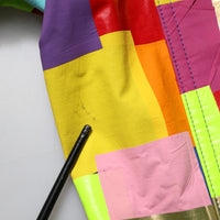 Dolce & Gabbana Multicolor Cotton Full Zip Men Biker Jacket