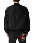 Dolce & Gabbana Black Long Sleeves Full Zip Bomber Jacket