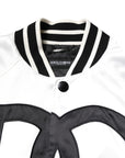 Dolce & Gabbana White DG Logo Polyester Jersey Bomber Jacket