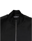 Dolce & Gabbana Black Cotton Logo Full Zip Men Bomber Jacket