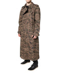 Dolce & Gabbana Multicolor Camouflage Double Breasted Coat Jacket