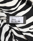 Dolce & Gabbana White Collared Full Zip Biker Coat Jacket