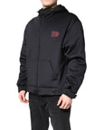 Dolce & Gabbana Black Polyester DG Hooded Full Zip Jacket
