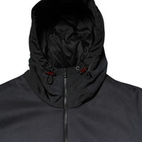 Dolce & Gabbana Black Polyester DG Hooded Full Zip Jacket