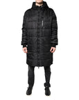 Dolce & Gabbana Black Hooded Parka Winter Men Coat Jacket