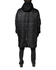 Dolce & Gabbana Black Hooded Parka Coat Winter Jacket