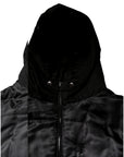 Dolce & Gabbana Black Hooded Parka Coat Winter Jacket
