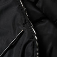 Dolce & Gabbana Black Hooded Parka Coat Winter Jacket
