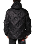 Dolce & Gabbana Black Hooded Parka Coat Winter Jacket