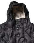 Dolce & Gabbana Black Hooded Parka Coat Winter Jacket