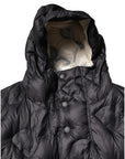 Dolce & Gabbana Black Hooded Parka Coat Winter Jacket