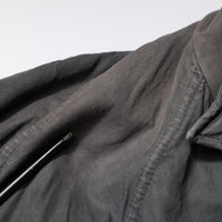 Dolce & Gabbana Black Solid Cotton Collared Coat Jacket