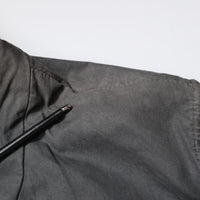 Dolce & Gabbana Black Solid Cotton Collared Coat Jacket