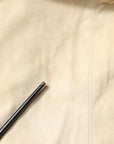Dolce & Gabbana Beige Lambskin Full Zip Men Bomber Jacket