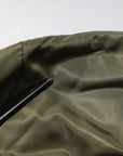 Dolce & Gabbana Green Nylon Full Zip Men Bomber Jacket