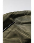 Dolce & Gabbana Green Nylon Full Zip Men Bomber Jacket