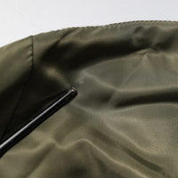 Dolce & Gabbana Green Nylon Full Zip Men Bomber Jacket