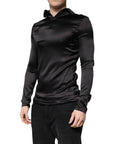 Dolce & Gabbana Black Silk Turtleneck Men Pullover Sweater