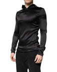 Dolce & Gabbana Black Silk Turtleneck Men Pullover Sweater