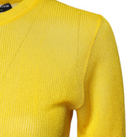 Dolce & Gabbana Yellow Polyester Women Pullover Top Sweater