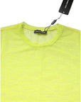 Dolce & Gabbana Green Nylon See Through Women Short Sleeves Top
