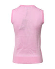 Dolce & Gabbana Pink Cashmere Round Neck Sleeveless Tank Top