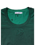 Dolce & Gabbana Green Cotton Round Neck Short Sleeves T-shirt