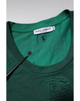 Dolce & Gabbana Green Cotton Round Neck Short Sleeves T-shirt