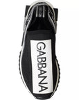 Dolce & Gabbana Black White Slip On Sorrento Sneakers Shoes