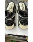 Dolce & Gabbana Black White Slip On Sorrento Sneakers Shoes