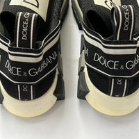 Dolce & Gabbana Black White Slip On Sorrento Sneakers Shoes