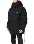 Dolce & Gabbana Black Nylon Full Zip Hooded Parka Jacket