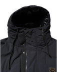Dolce & Gabbana Black Nylon Full Zip Hooded Parka Jacket