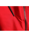 Dolce & Gabbana Red White Nylon Full Zip Windbreaker Jacket